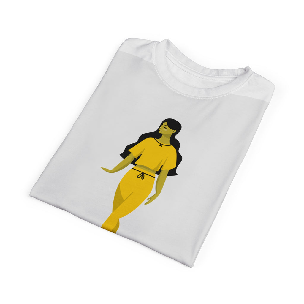 Chula University Graphic Tee — Yellow Fashion Girl Illustration